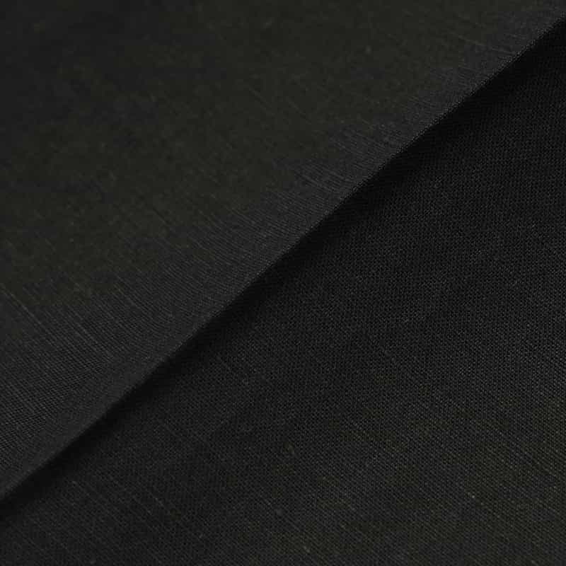 BARNEYS NEW YORK ウォッシャブル ドローストリングワイドパンツ BLACK