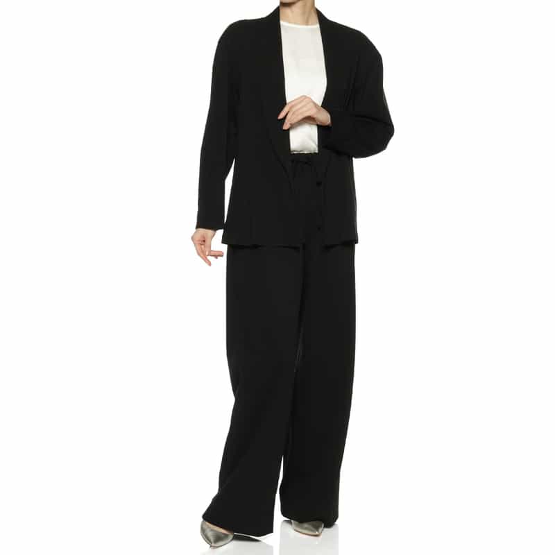 BARNEYS NEW YORK セットアップ トリコットジャケット BLACK