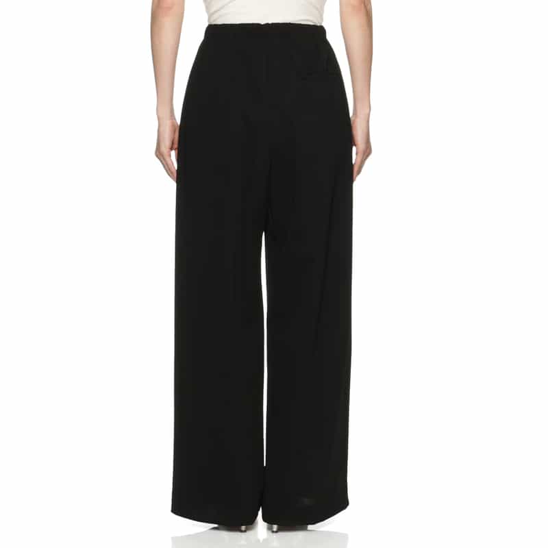 BARNEYS NEW YORK セットアップ ウォッシャブル ワイドパンツ BLACK