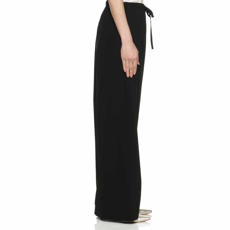 BARNEYS NEW YORK セットアップ ウォッシャブル ワイドパンツ BLACK