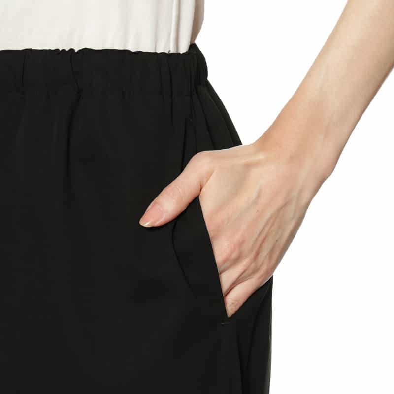 BARNEYS NEW YORK セットアップ ウォッシャブル ワイドパンツ BLACK