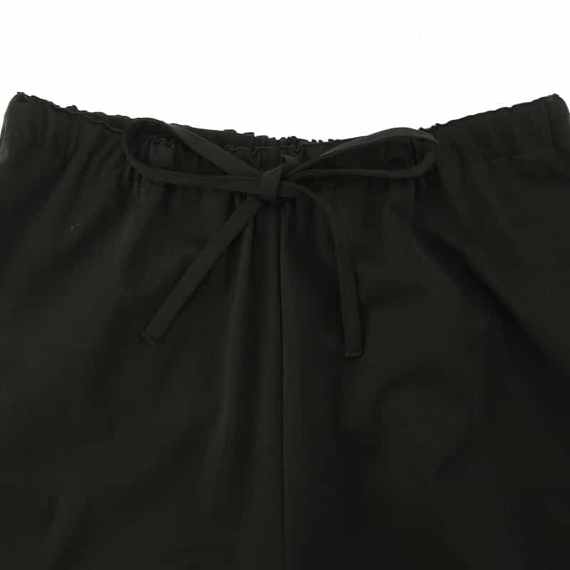 BARNEYS NEW YORK セットアップ ウォッシャブル ワイドパンツ BLACK