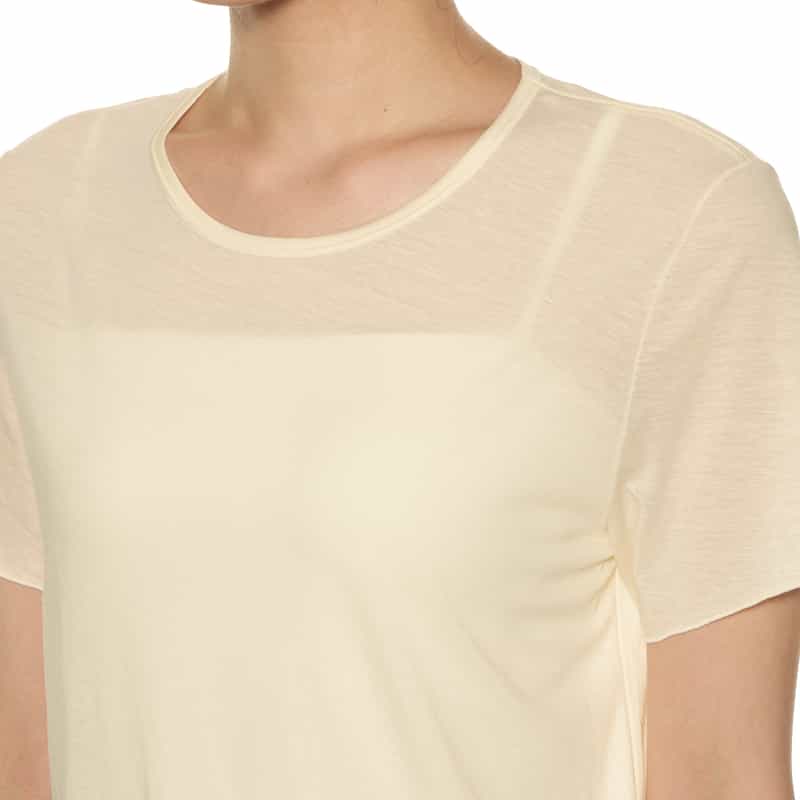 BARNEYS NEW YORK ウォッシャブル シアーカットソー OFF WHITE