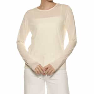 ウォッシャブル シアーロングスリーブカットソー
