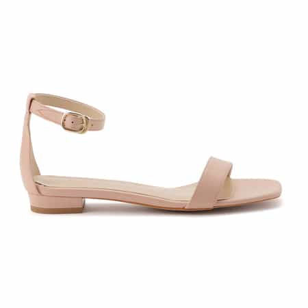 バーニーズニューヨーク　バックストラップ　サンダル　シルバー　36H CHARLES & KEITH｜シリンダー バックストラップサンダル