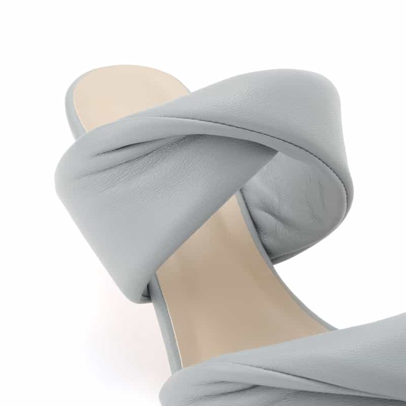 BARNEYS NEW YORK Wツイストサンダル LIGHT BLUE