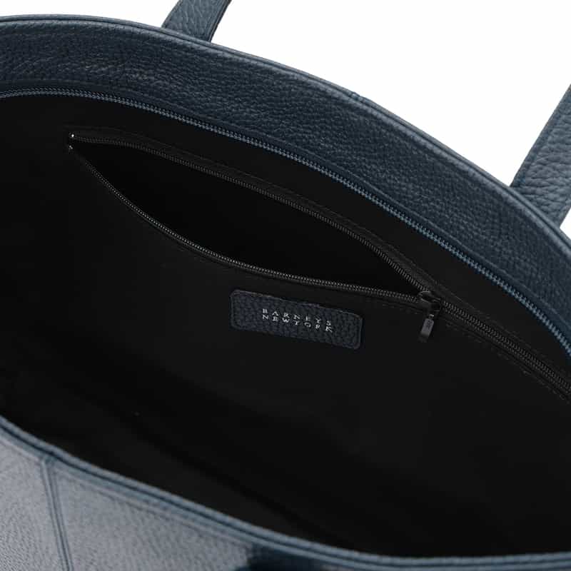 BARNEYS NEW YORK オンラインストア限定　横型レザートートバッグ NAVY