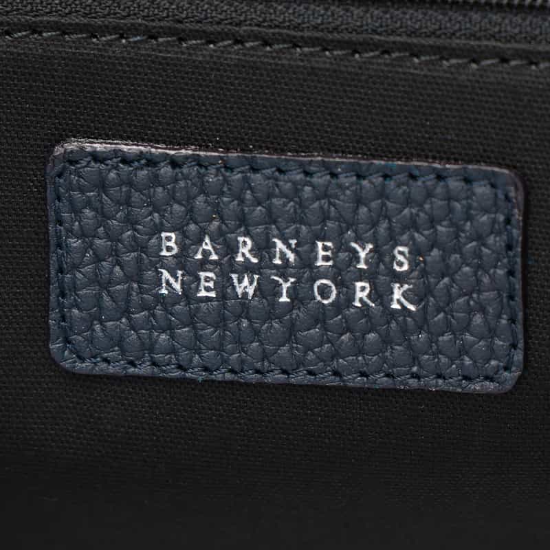 BARNEYS NEW YORK オンラインストア限定　横型レザートートバッグ NAVY