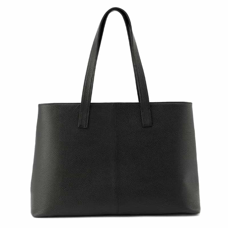 BARNEYS NEW YORK オンラインストア限定　横型レザートートバッグ BLACK