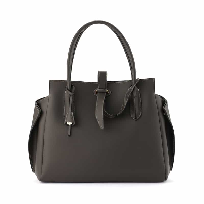 BOLDRINI SELLERIA レザートートバッグ GRAY