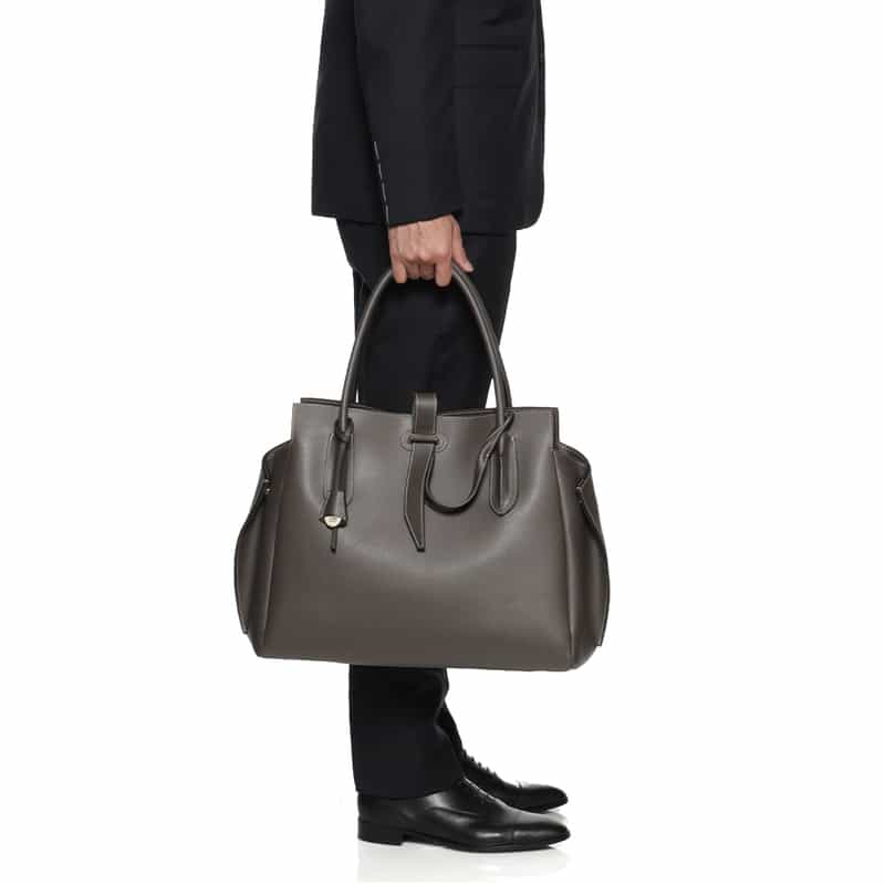 BOLDRINI SELLERIA BOLDRINI SELLERIA＜ボルドリーニ セレリア＞レザートートバッグ GRAY