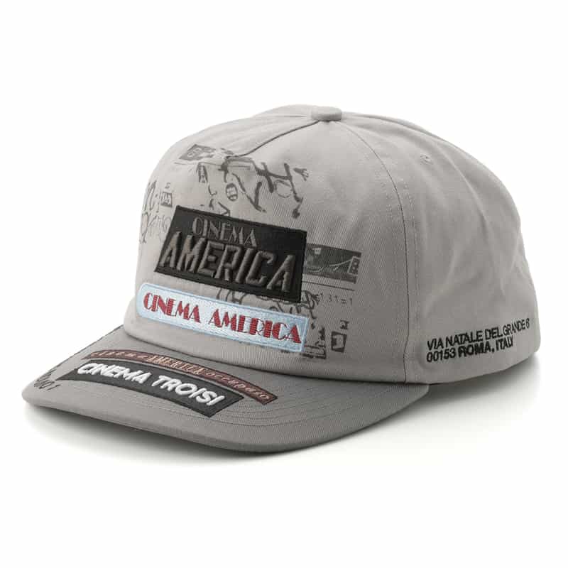 PALY HOLYWOOD PALY HOLLYWOOD＜パリーハリウッド＞ 刺繍パッチ入りベースボールキャップ GRAY