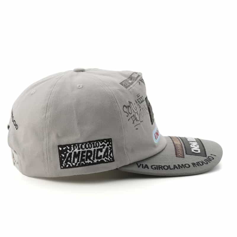 PALY HOLYWOOD PALY HOLLYWOOD＜パリーハリウッド＞ 刺繍パッチ入りベースボールキャップ GRAY