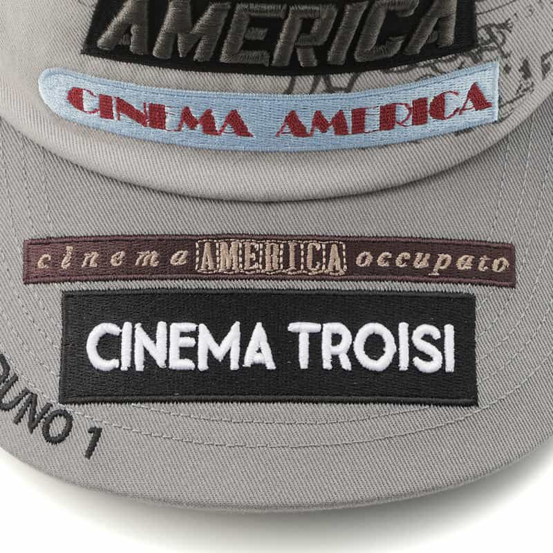 PALY HOLYWOOD PALY HOLLYWOOD＜パリーハリウッド＞ 刺繍パッチ入りベースボールキャップ GRAY