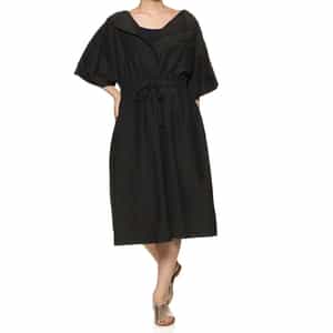 ウォッシャブル オープンカラードレス