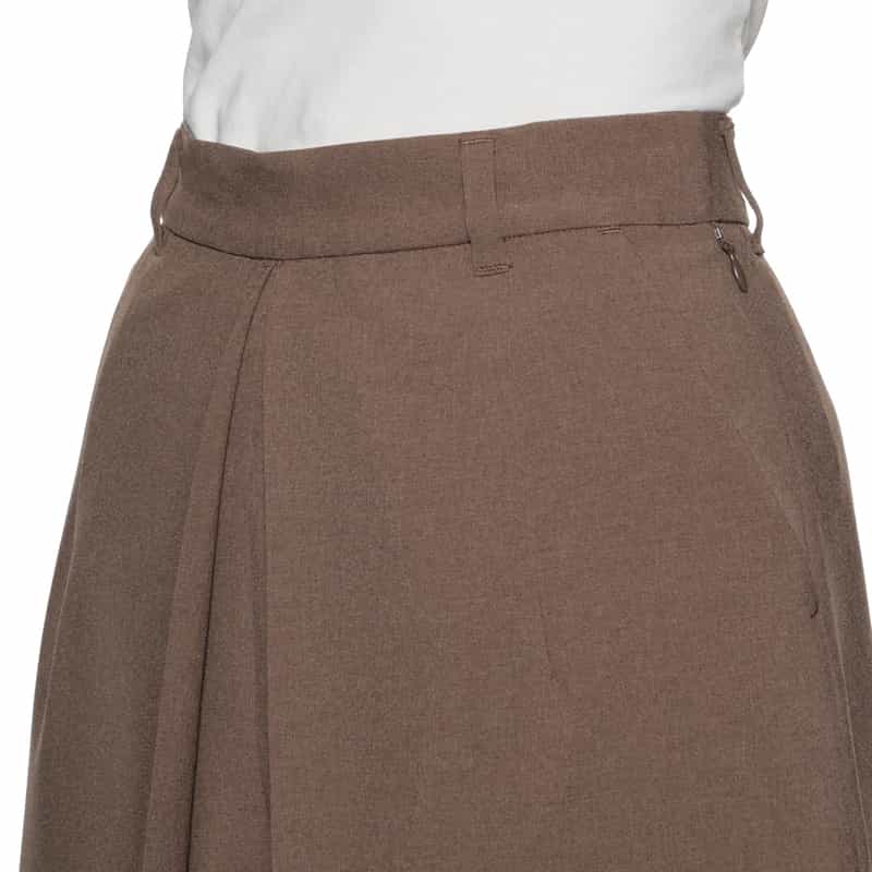 BARNEYS NEW YORK セットアップ ウォッシャブル タック入りワイドパンツ BEIGE