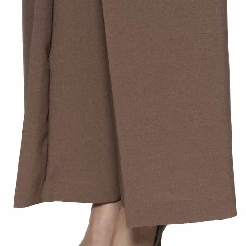 BARNEYS NEW YORK セットアップ ウォッシャブル タック入りワイドパンツ BEIGE