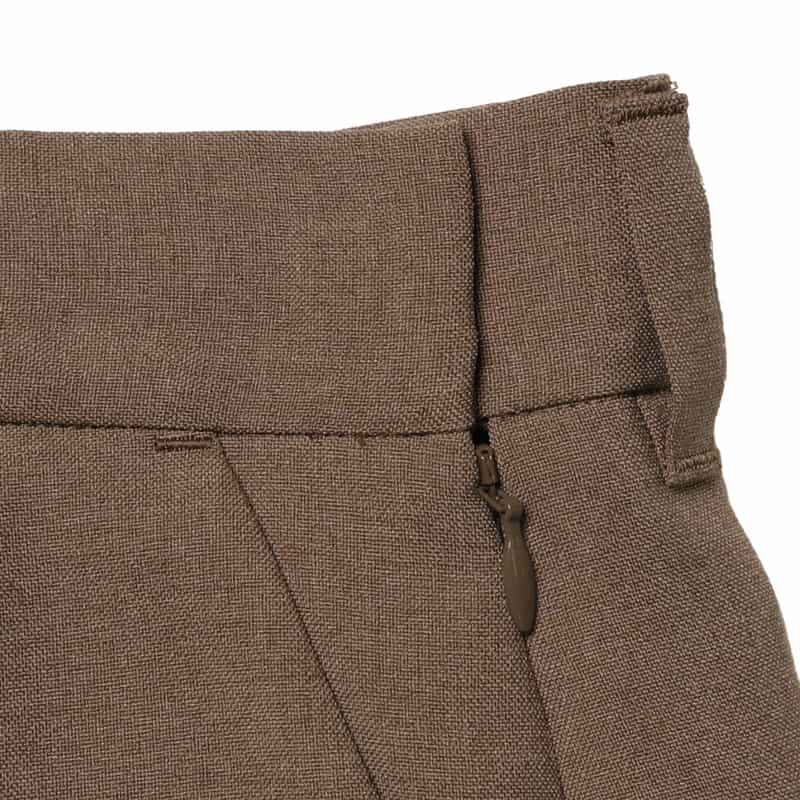 BARNEYS NEW YORK セットアップ ウォッシャブル タック入りワイドパンツ BEIGE