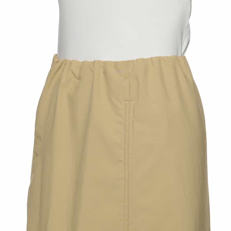 BARNEYS NEW YORK ウォッシャブル シャーリングデザインスカート BEIGE