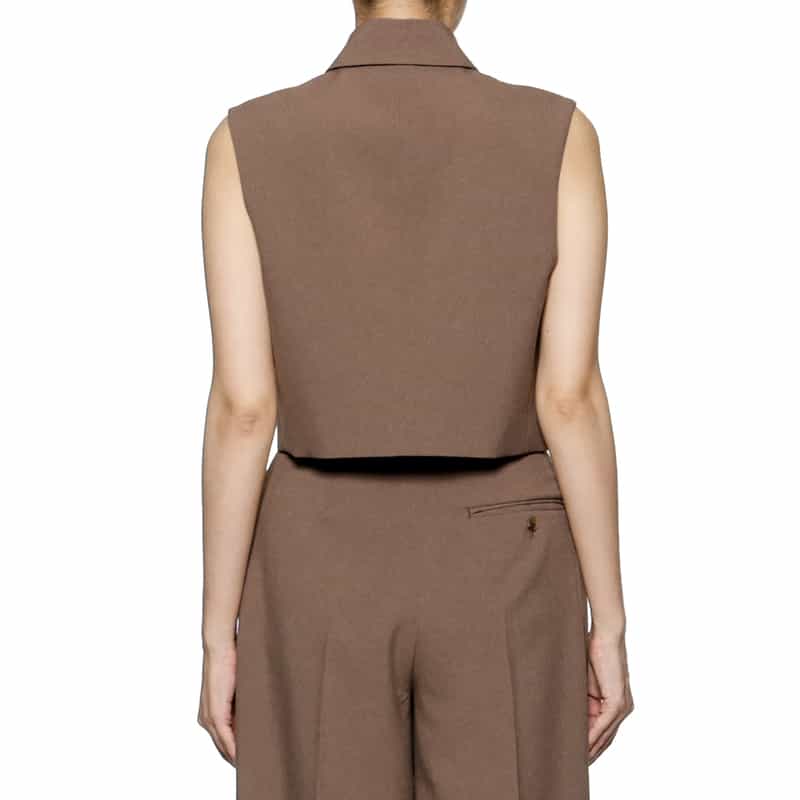 BARNEYS NEW YORK セットアップ ウォッシャブル ノースリーブジャケット BEIGE
