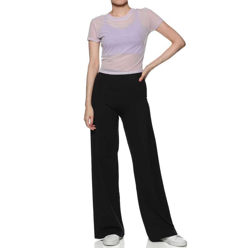 ORGANIC BASICS シアーメッシュTシャツ LT PURPLE
