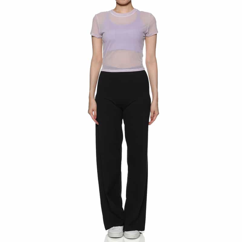 ORGANIC BASICS シアーメッシュTシャツ LT PURPLE