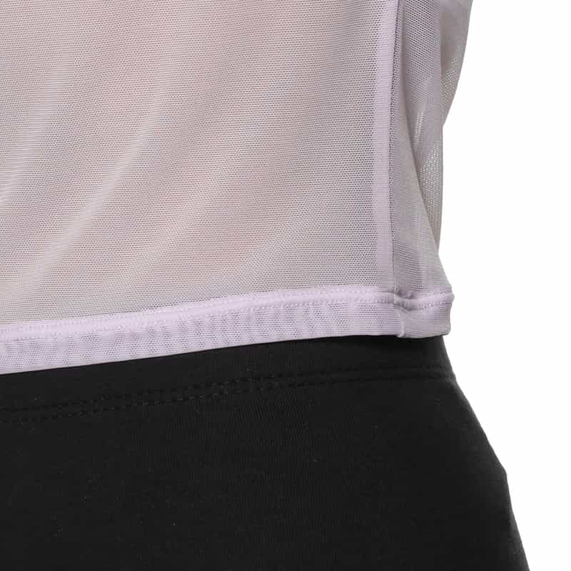 ORGANIC BASICS シアーメッシュTシャツ LT PURPLE