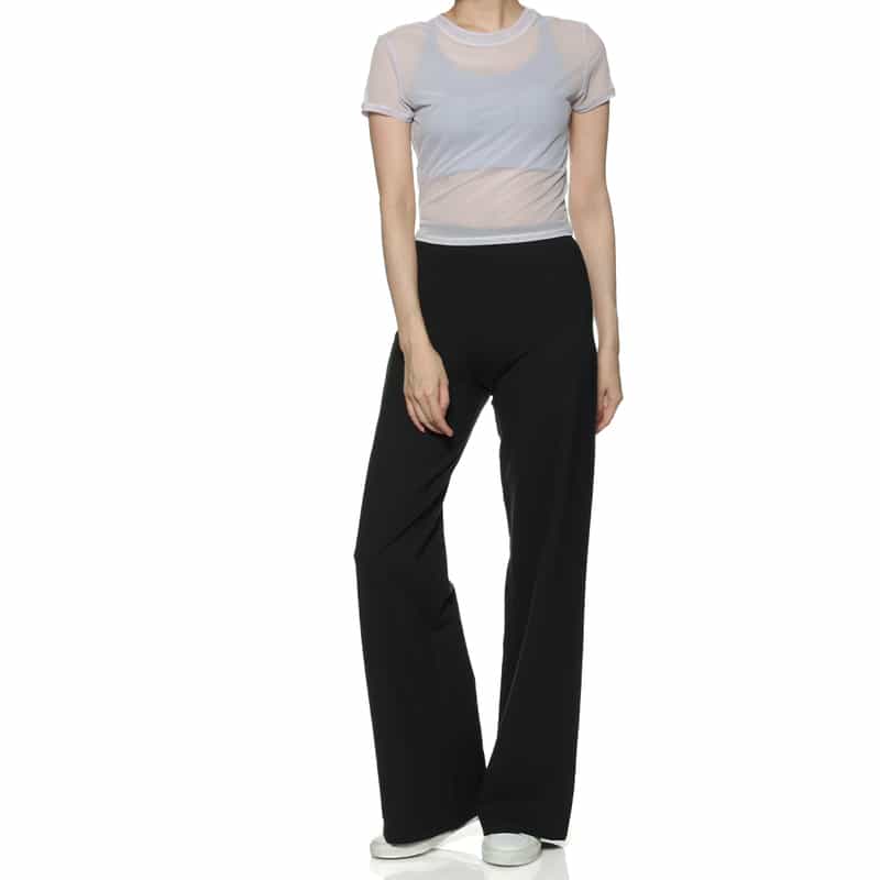 ORGANIC BASICS コアストレートレッグパンツ BLACK