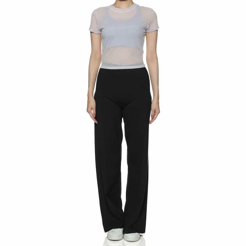 ORGANIC BASICS コアストレートレッグパンツ BLACK