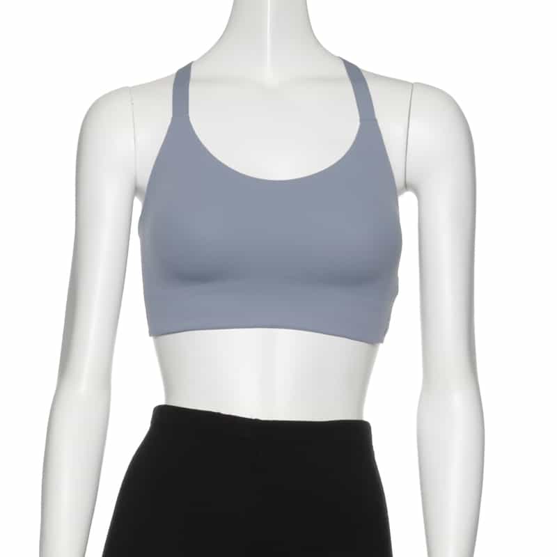 ORGANIC BASICS アクティブクロスバックブラトップ BLUE