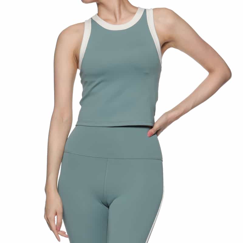 ORGANIC BASICS アクティブフロータンクトップ GREEN