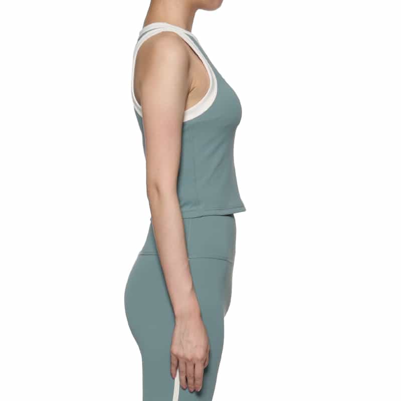 ORGANIC BASICS アクティブフロータンクトップ GREEN