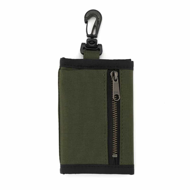 BARNEYS NEW YORK "BARNEYS" 三つ折りウォレット KHAKI