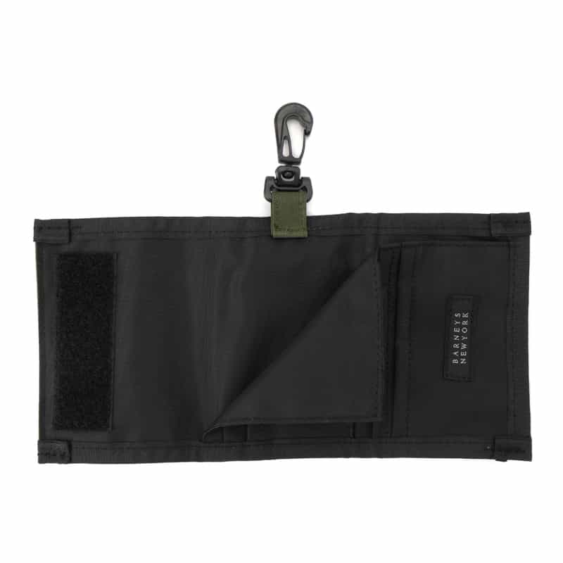 BARNEYS NEW YORK "BARNEYS" 三つ折りウォレット KHAKI