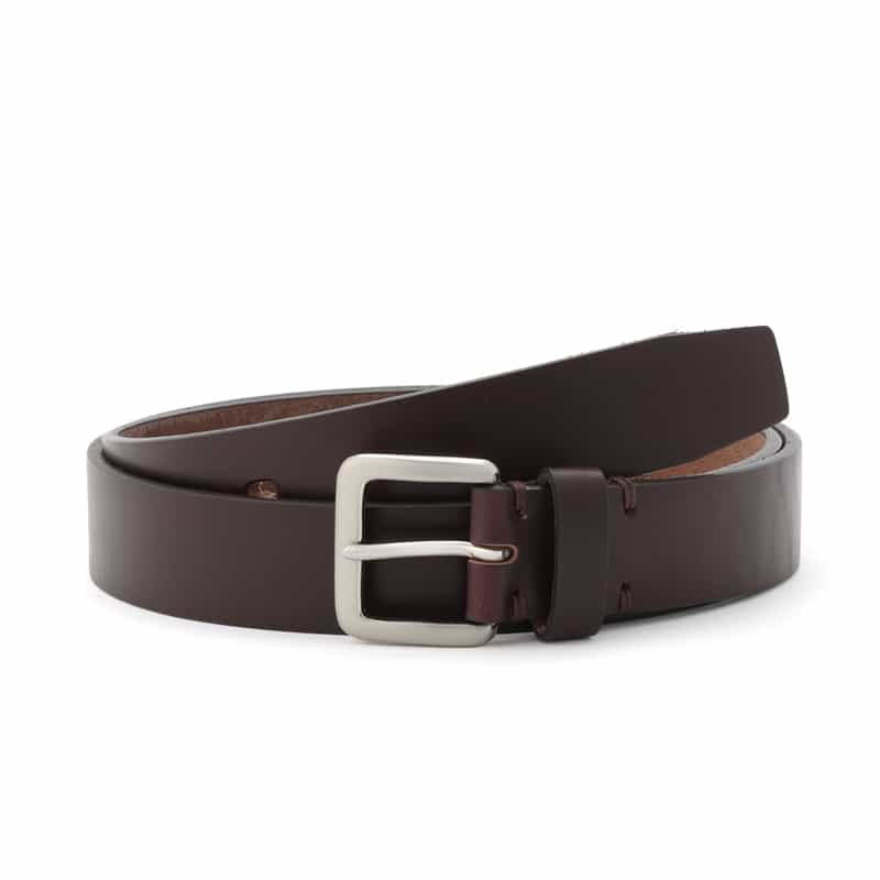 BARNEYS NEW YORK レザーベルト 30mm DARK BROWN