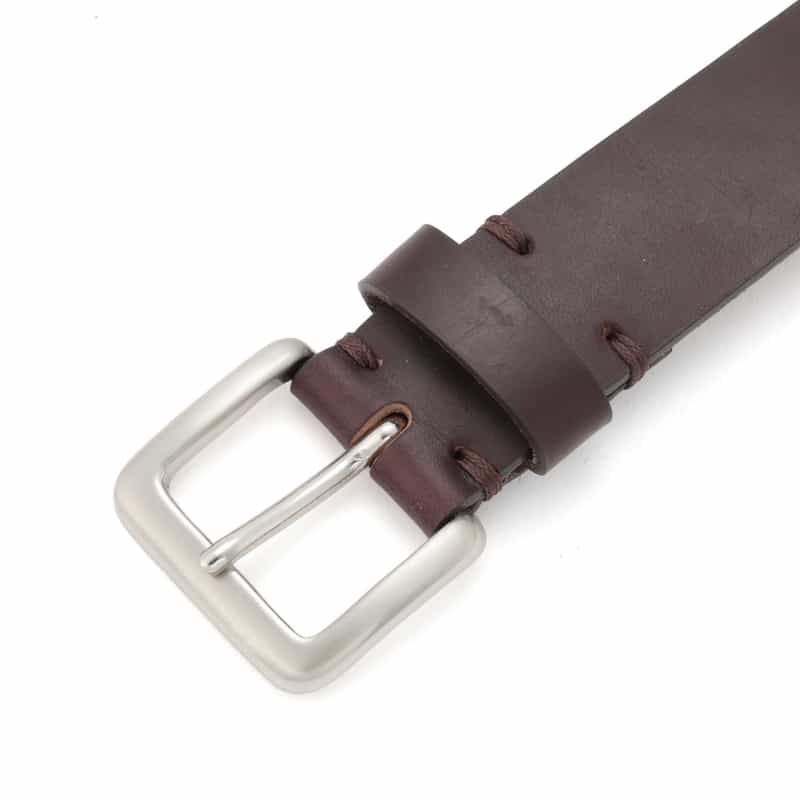 BARNEYS NEW YORK レザーベルト 30mm DARK BROWN