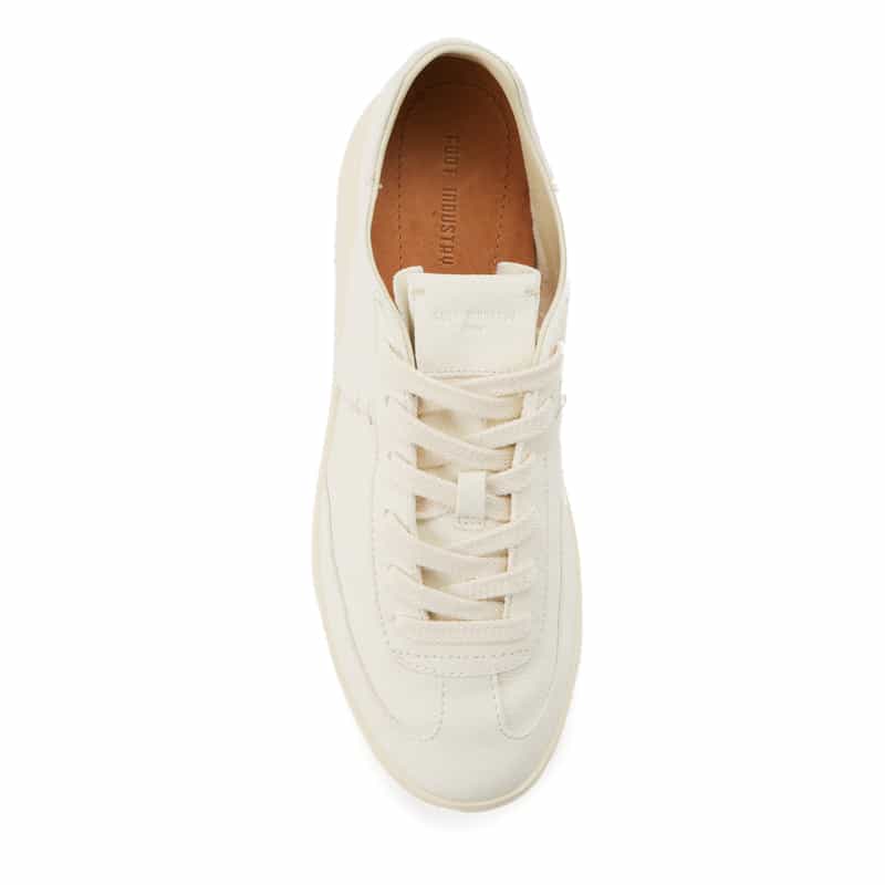 FOOT INDUSTRY FOOT INDUSTRY<フットインダストリー>レザースニーカー WHITE