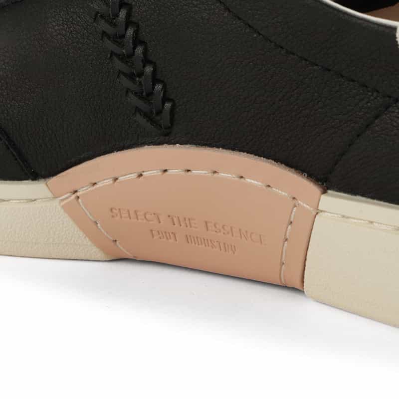 FOOT INDUSTRY FOOT INDUSTRY＜フットインダストリー＞バーニーズ　ニューヨーク限定レザースニーカー BLACK