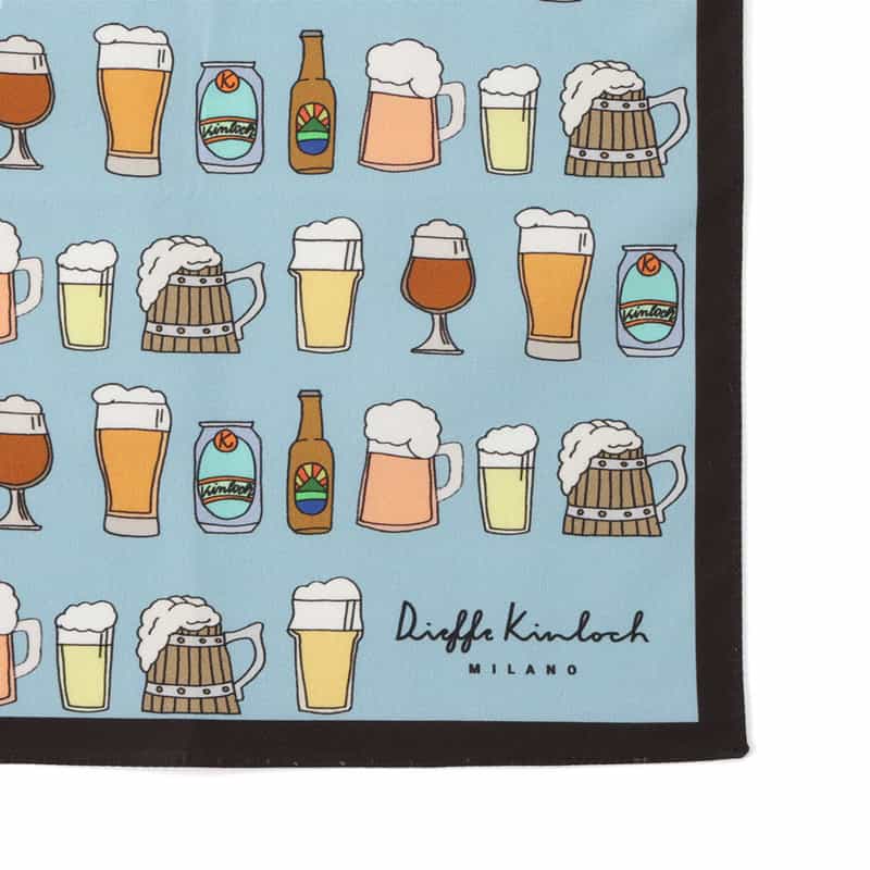 DIEFFE KINLOCH ハンカチ BLUE