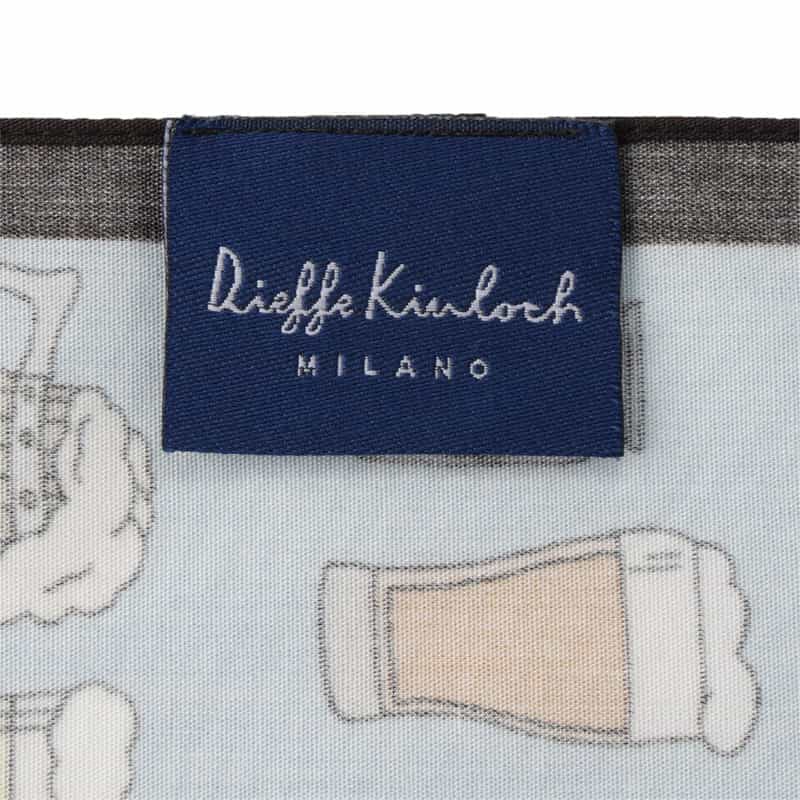 DIEFFE KINLOCH ハンカチ BLUE