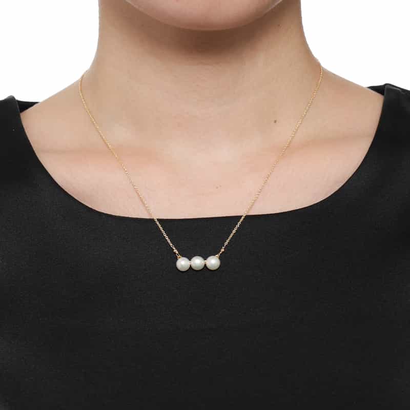 MOUNIR MOUNIR＜ムニール＞ネックレス （パール） WHITE