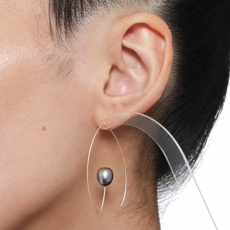 MOUNIR MOUNIR＜ムニール＞ピアス （パール） GRAY