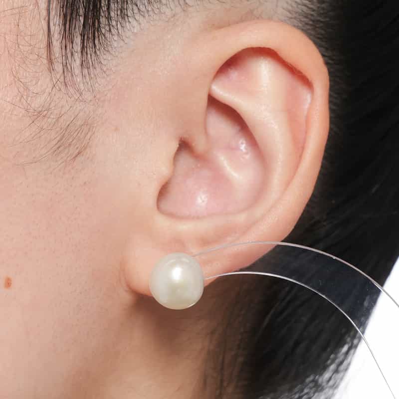 MOUNIR MOUNIR＜ムニール＞ピアス （パール） WHITE