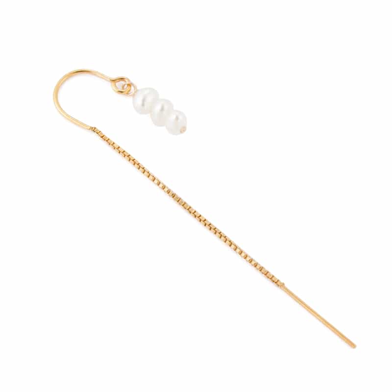 MOUNIR MOUNIR＜ムニール＞ピアス （パール） WHITE