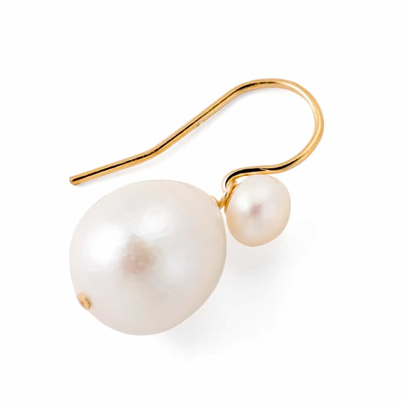 MOUNIR MOUNIR＜ムニール＞ピアス （パール） WHITE