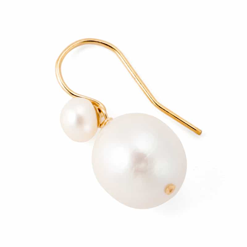 MOUNIR MOUNIR＜ムニール＞ピアス （パール） WHITE