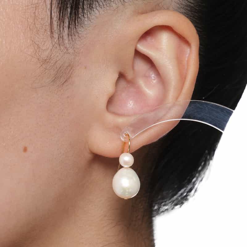 MOUNIR MOUNIR＜ムニール＞ピアス （パール） WHITE