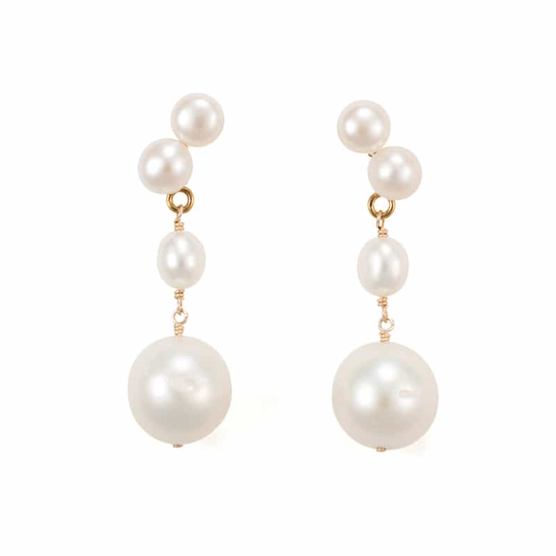 MOUNIR ピアス （パール） WHITE