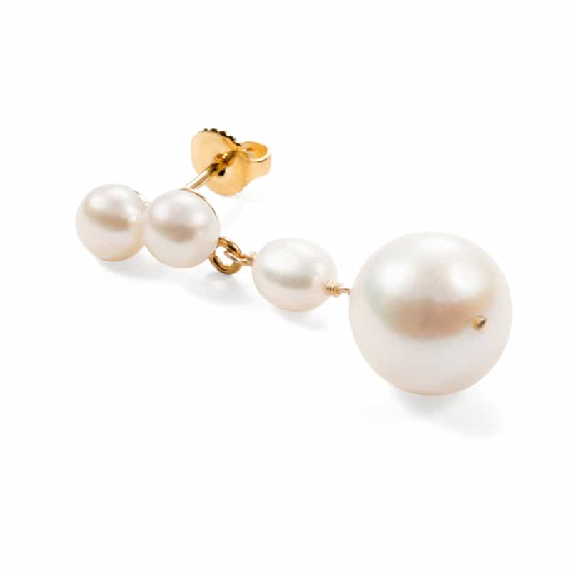 MOUNIR MOUNIR<ムニール>ピアス (パール) WHITE