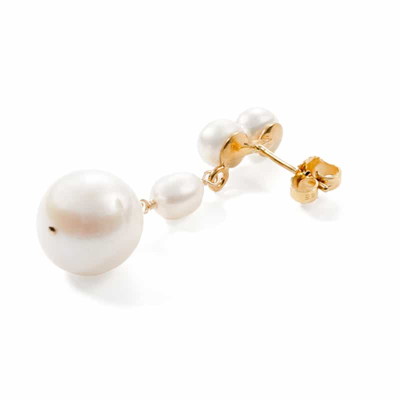 MOUNIR MOUNIR<ムニール>ピアス (パール) WHITE